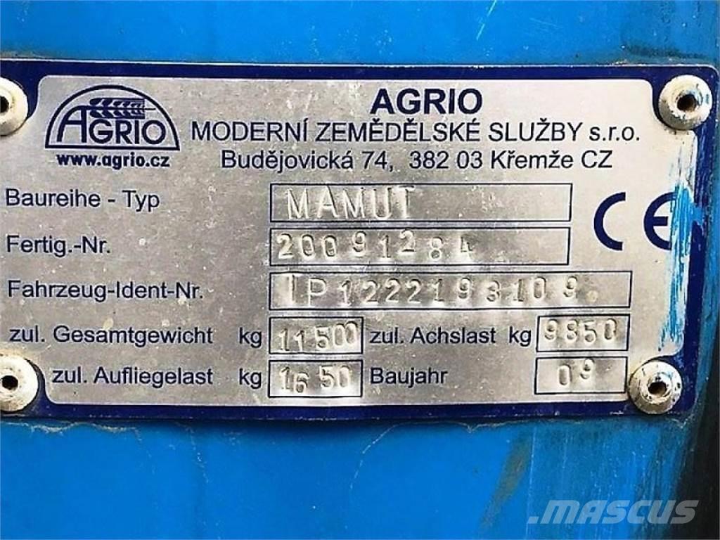 Agrio MAMUT 6036 Pulverizadores rebocados