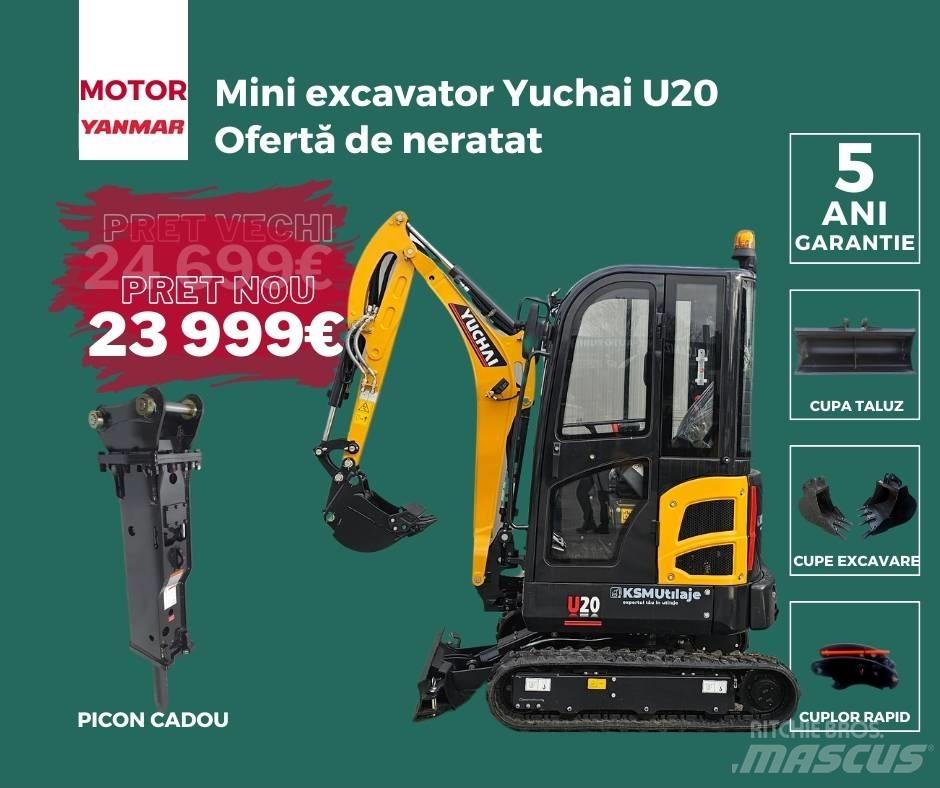 Yuchai U20 Mini Escavadoras <7t