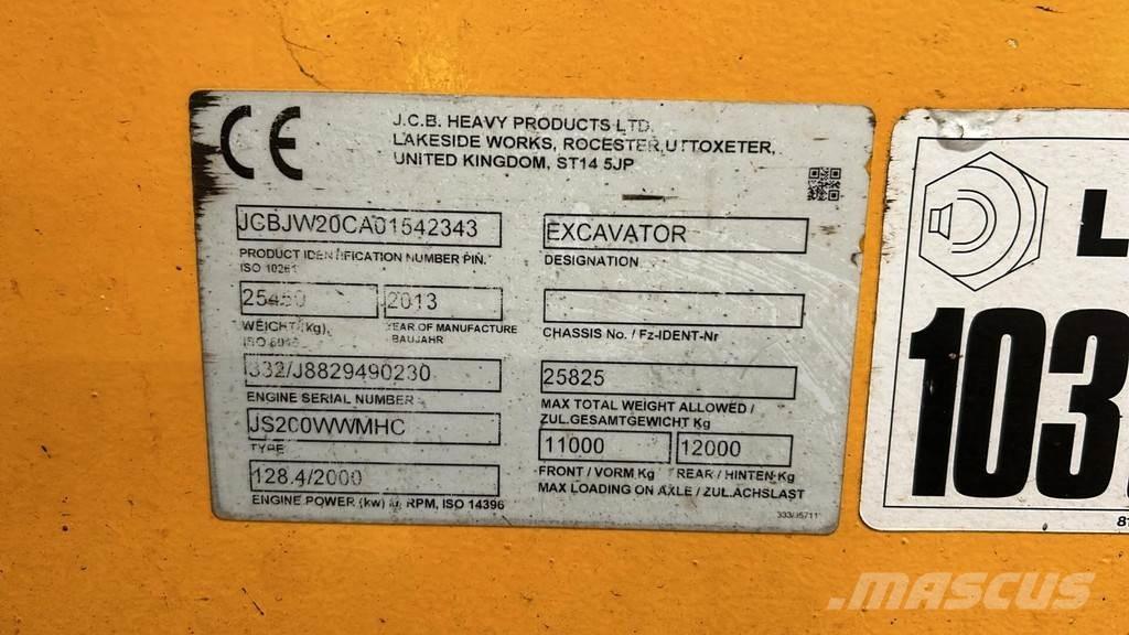 JCB JS200W Manipuladores de resíduos / indústria