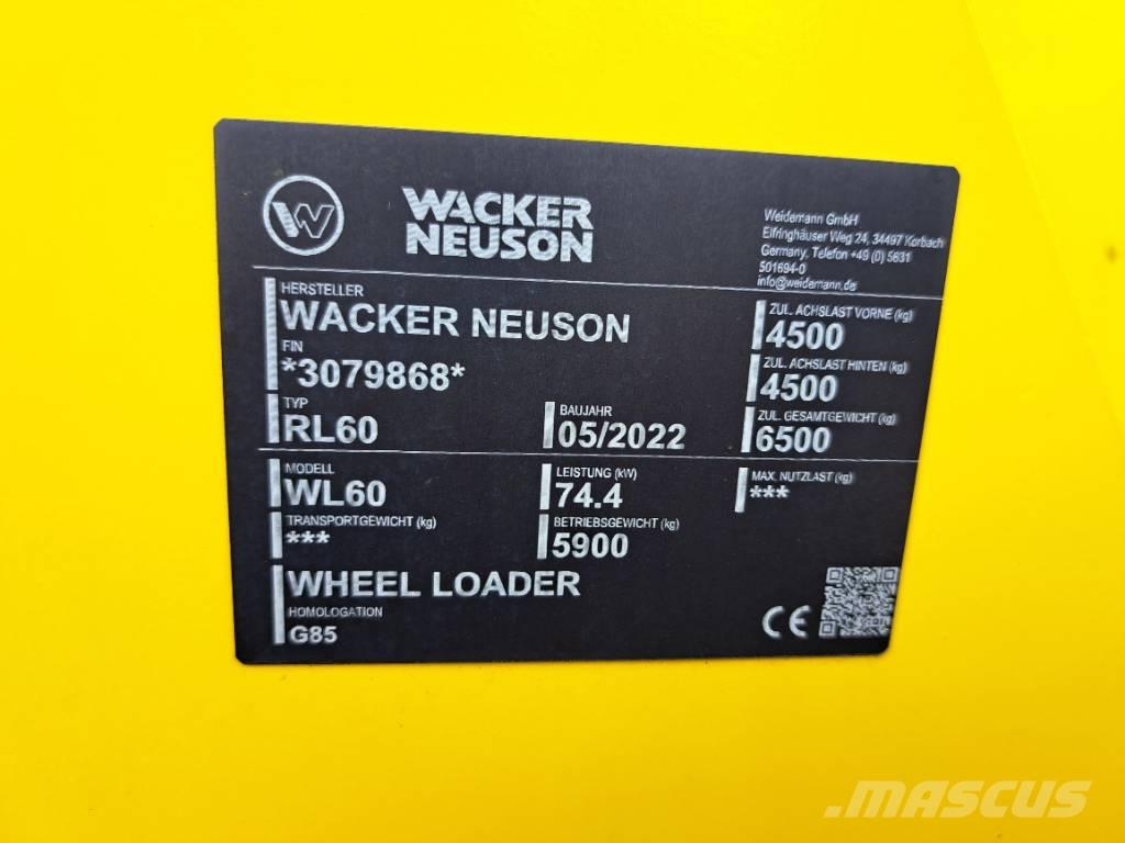 Wacker Neuson WL60 Pás carregadoras de rodas