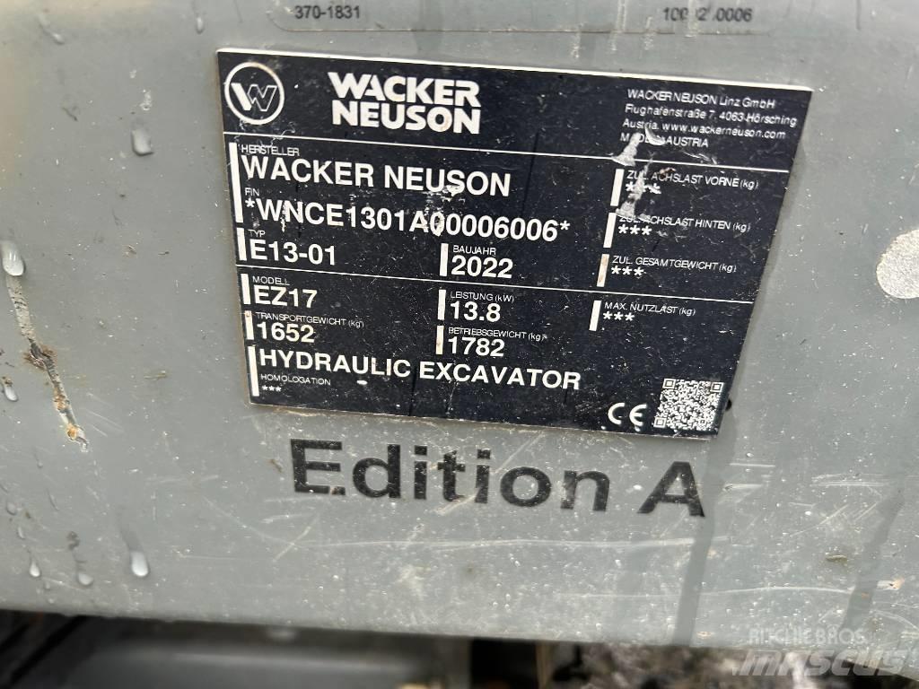 Wacker Neuson EZ17 Escavadoras de rastos