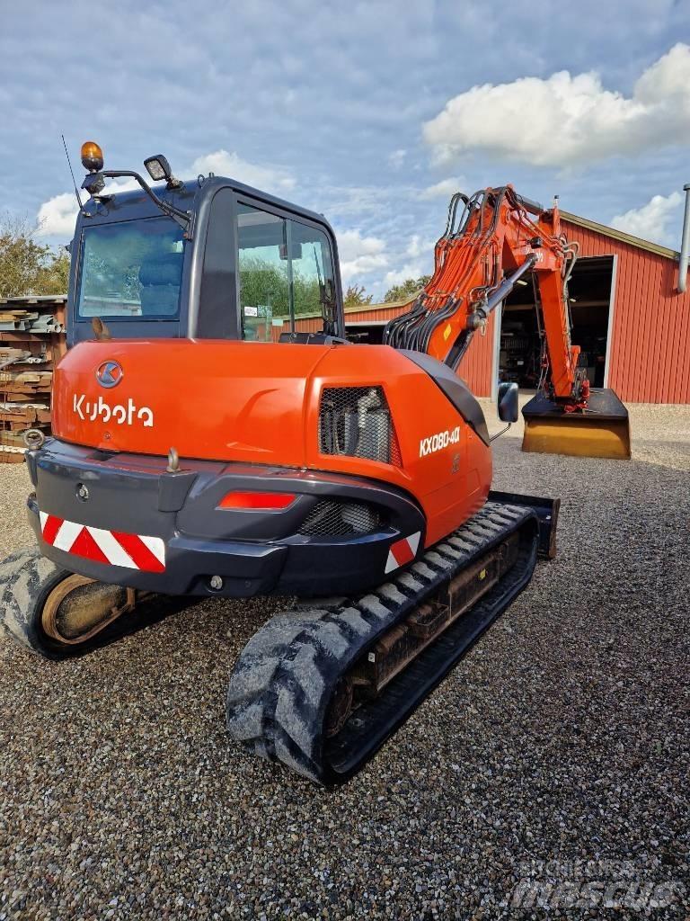 Kubota KX080-4 Mini Escavadoras <7t
