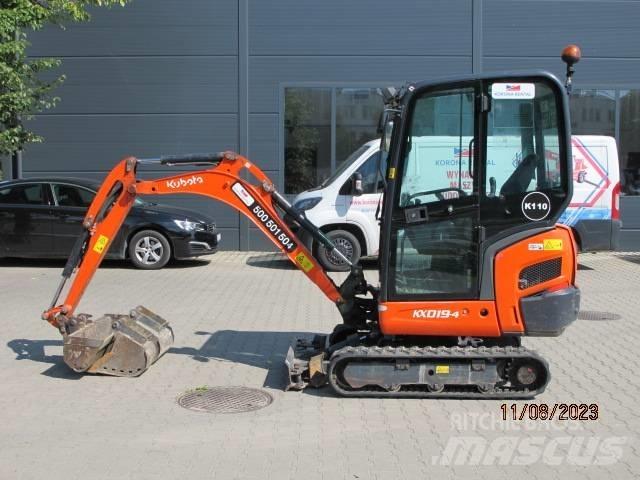 Kubota KX 019-4 Mini Escavadoras <7t