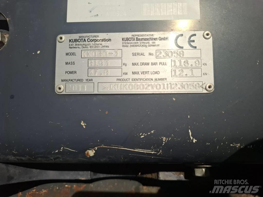 Kubota KX 080-3 Escavadoras Midi 7t - 12t