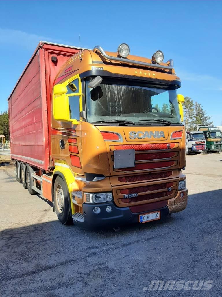 Scania R 520 Camiões caixa cortinas laterais