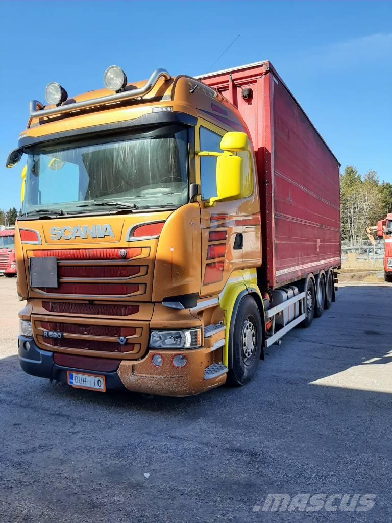 Scania R 520 Camiões caixa cortinas laterais