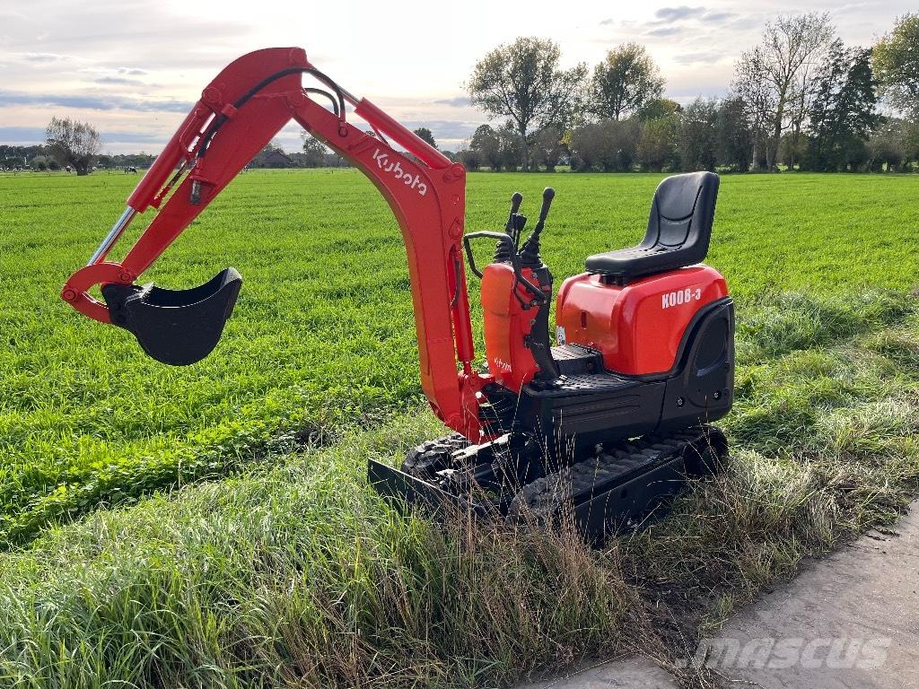 Kubota K 008-3 Mini Escavadoras <7t