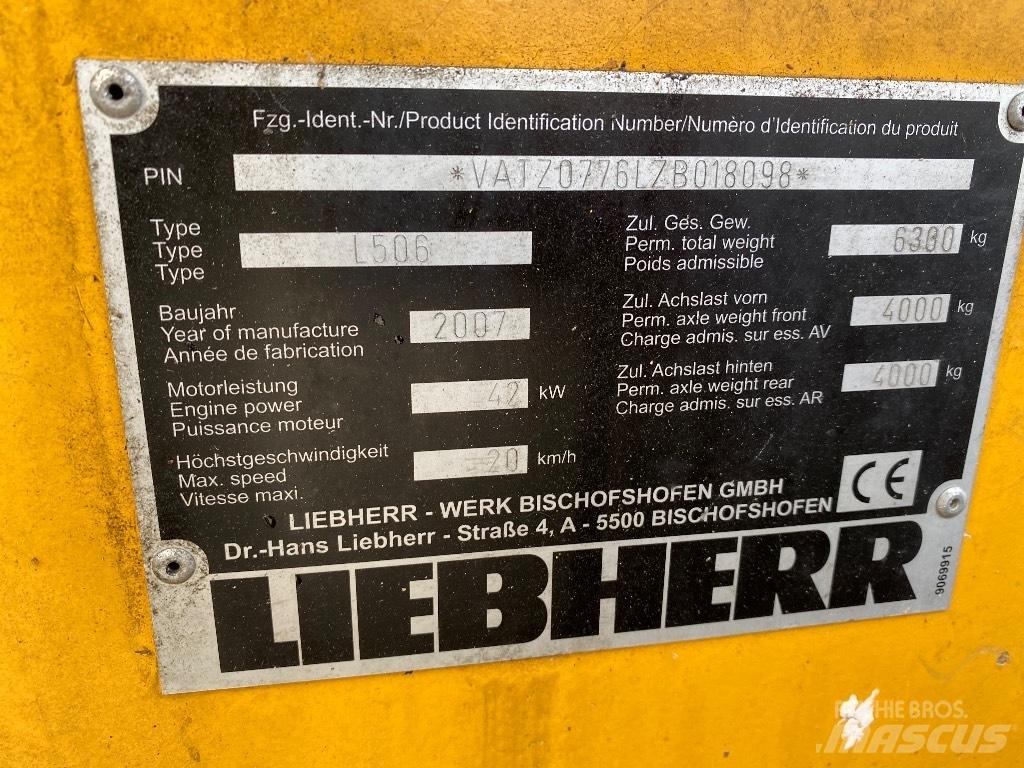 Liebherr 506 Stereo Pás carregadoras de rodas