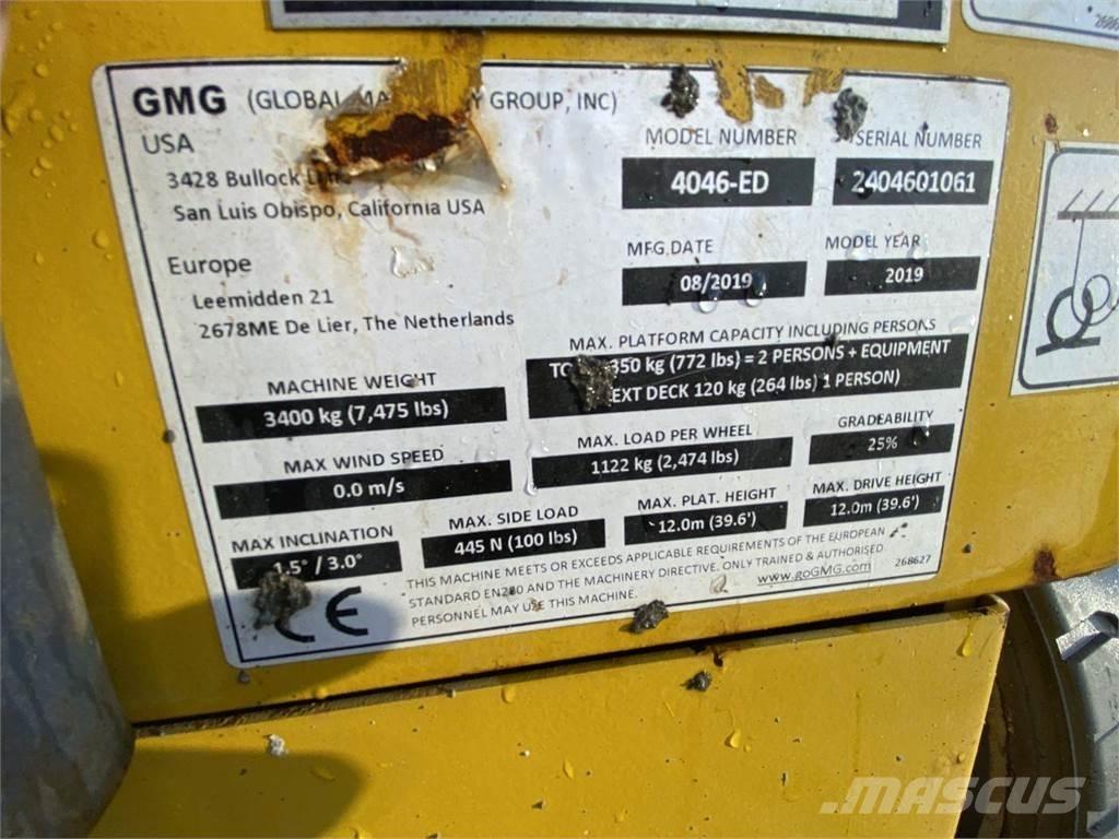 GMG 4046-ED Elevadores de tesoura