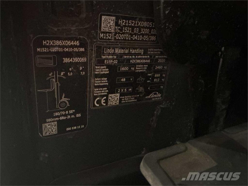 Linde E16P Empilhadores eléctricos