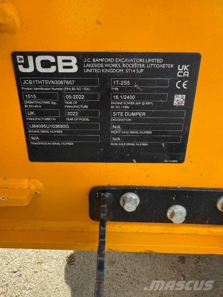 JCB 1 T Dumpers de obras