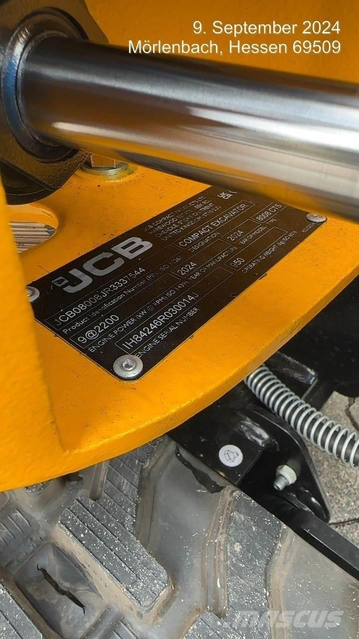 JCB 8008CTS Mini Escavadoras <7t
