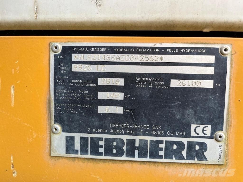 Liebherr 926 Escavadoras de rastos