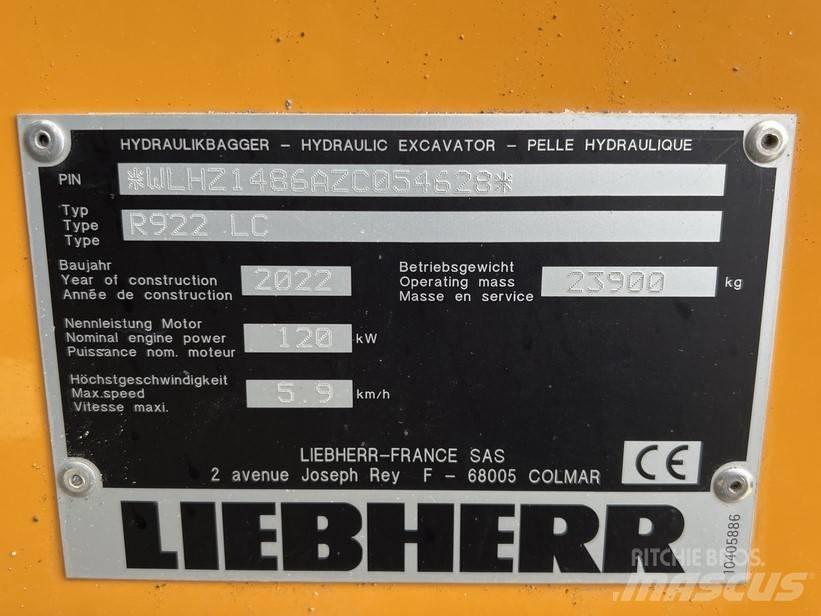 Liebherr R922 LC Escavadoras de rastos