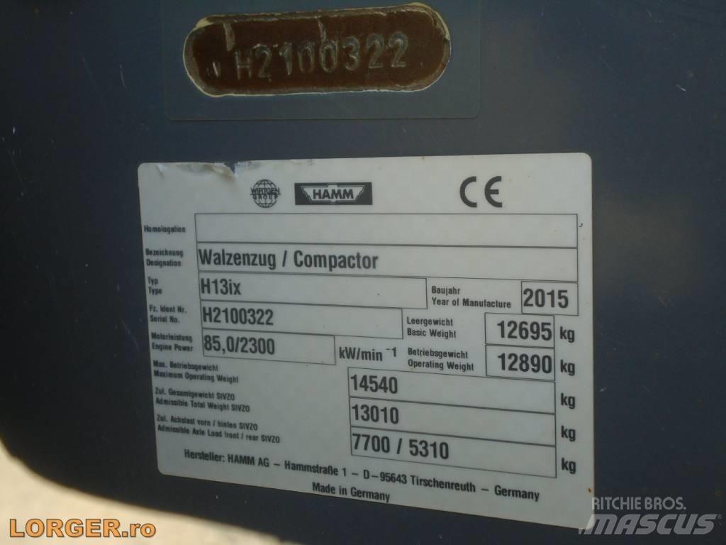 Hamm H13 i x Cilindros Compactadores monocilíndricos