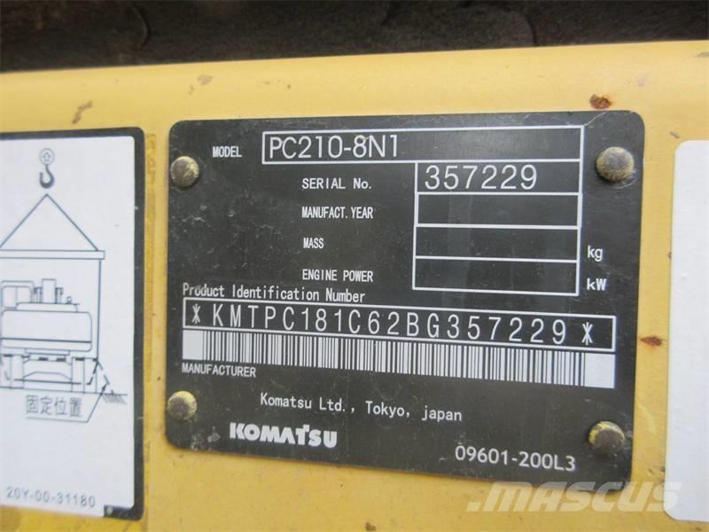 Komatsu PC 210 LC-8 Escavadoras de rastos