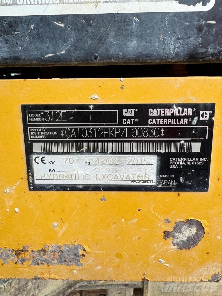 CAT 312 E Escavadoras de rastos