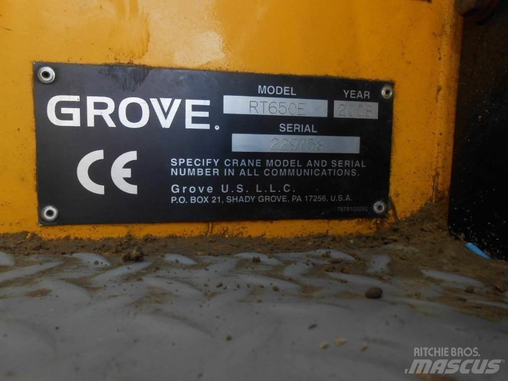 Grove RT 650 E Gruas Fora-de-estrada