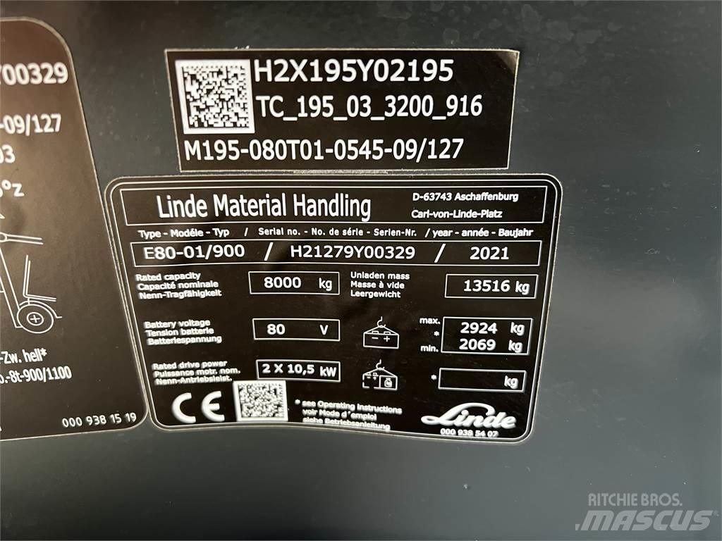 Linde E80/900 Empilhadores eléctricos