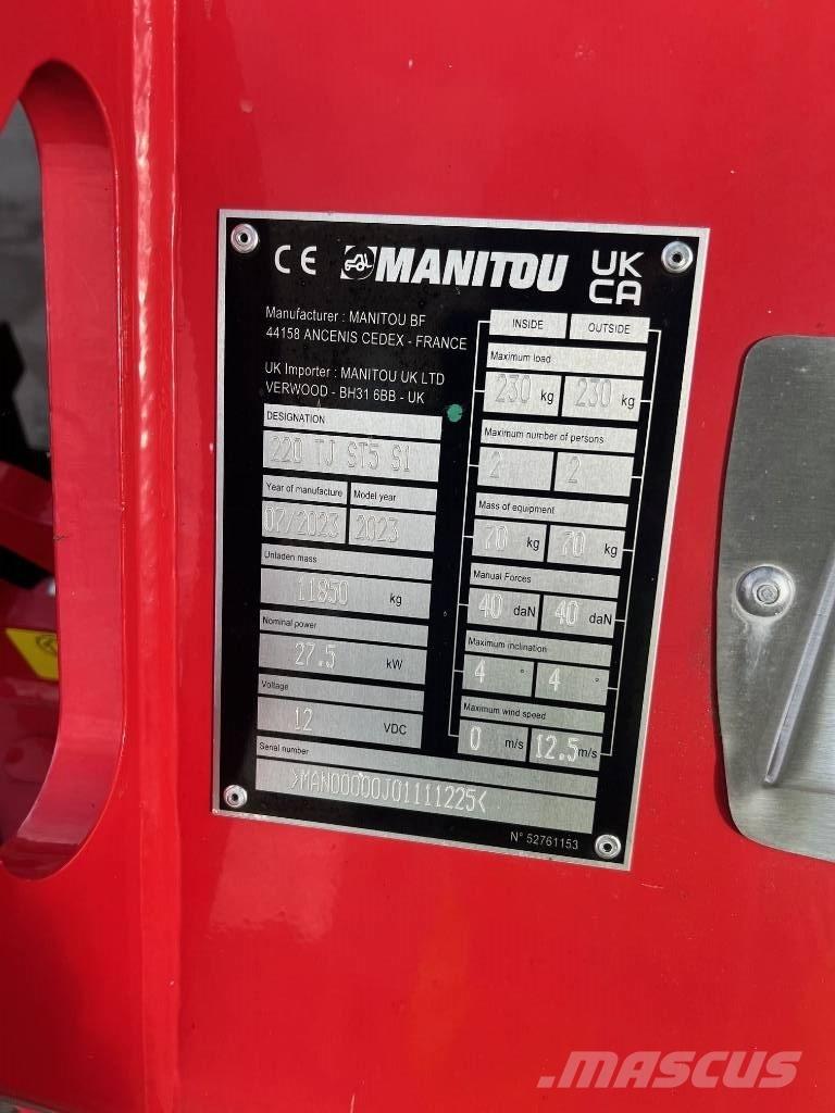 Manitou 220 TJ Elevadores braços articulados