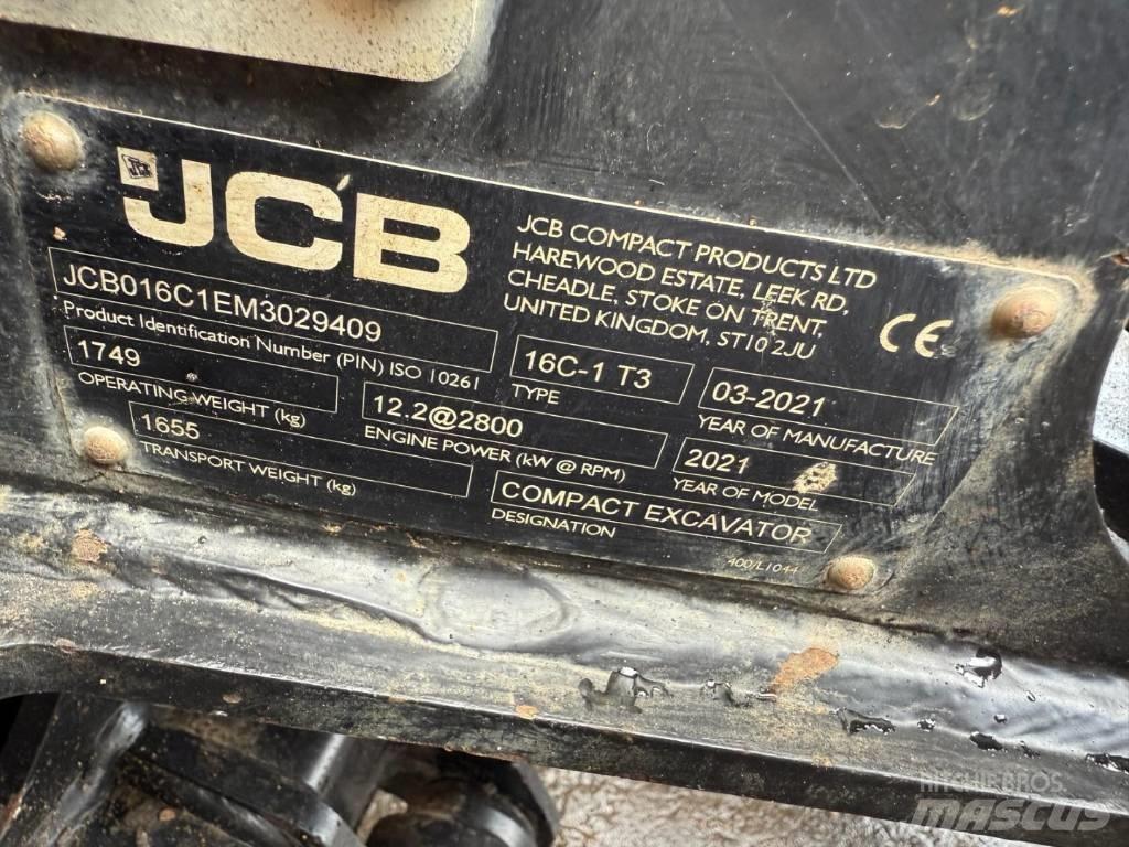 JCB 16 C-1 Mini Escavadoras <7t