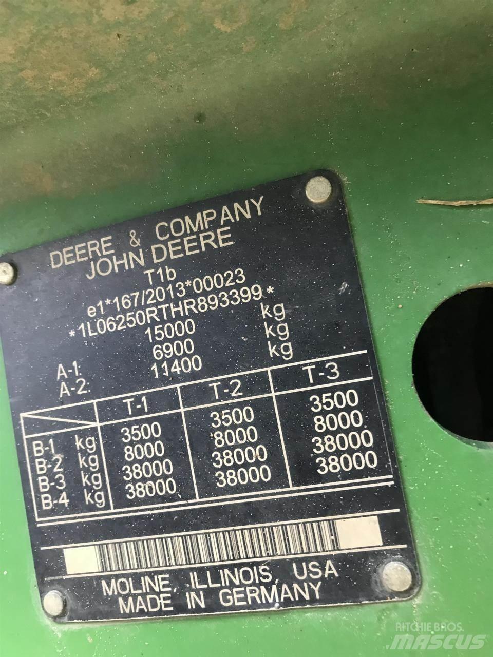 John Deere 6250R Tratores Agrícolas usados