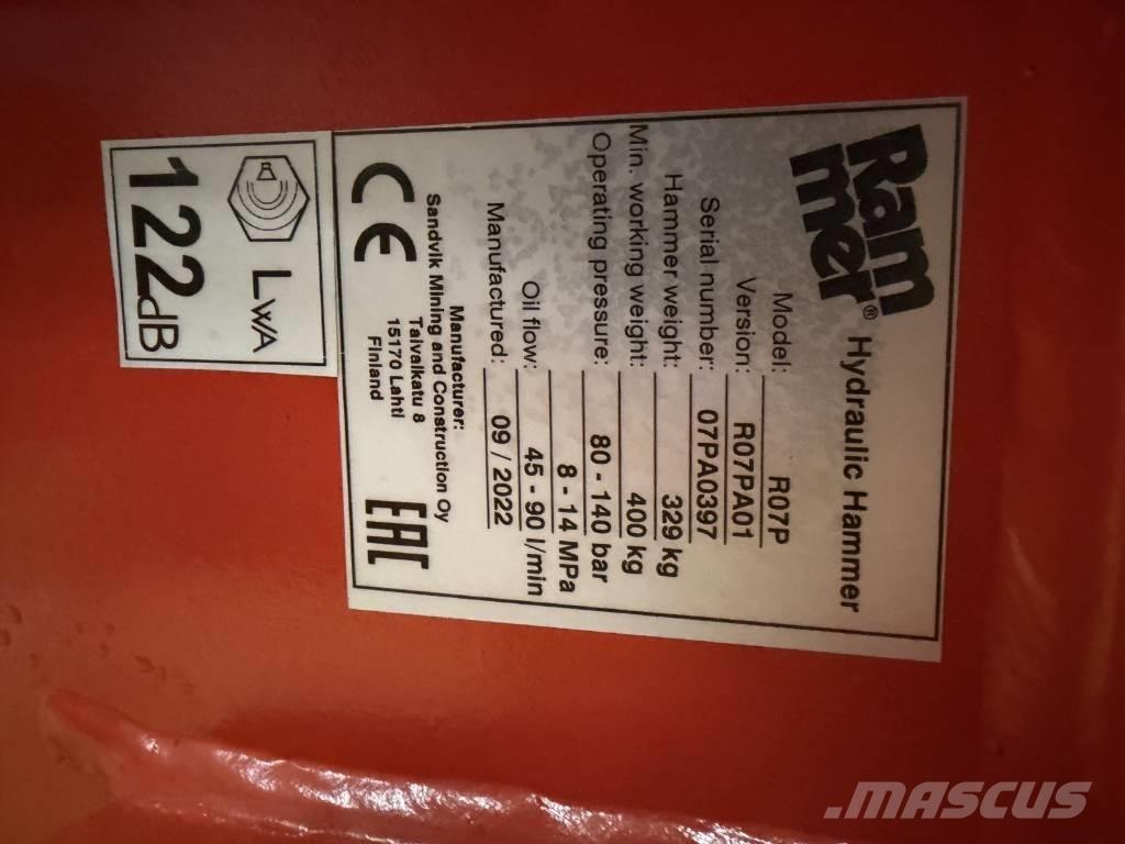 Rammer R07P Martelos Hidráulicos