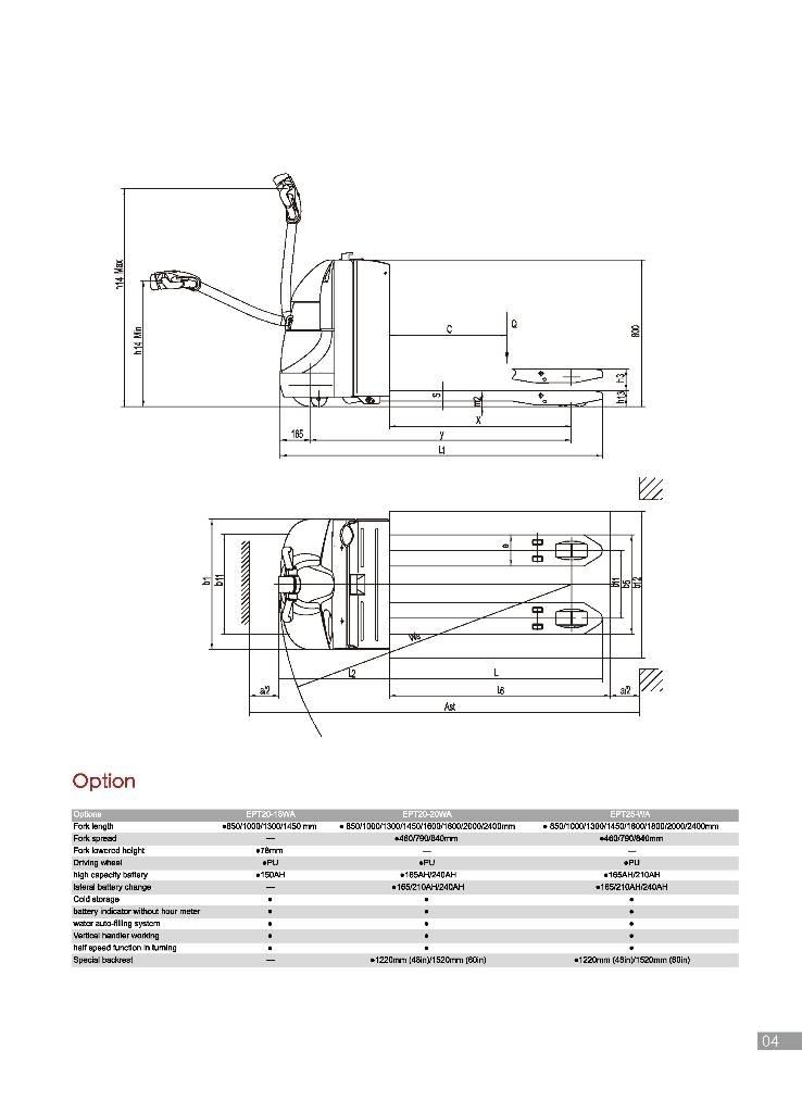 EP EPT20-18WA Porta palettes