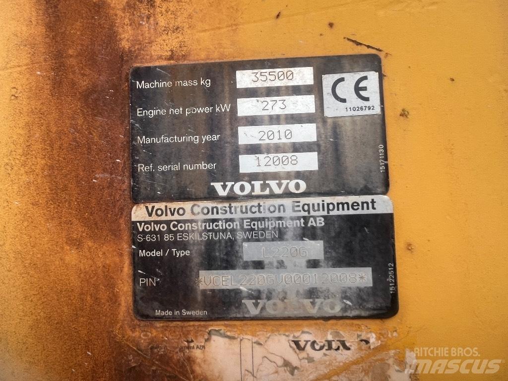 Volvo L 220 G Pás carregadoras de rodas