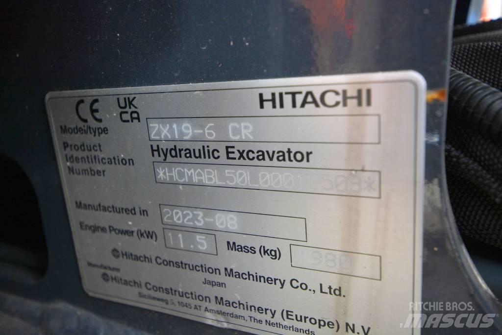 Hitachi ZX 19-6 Mini Escavadoras <7t