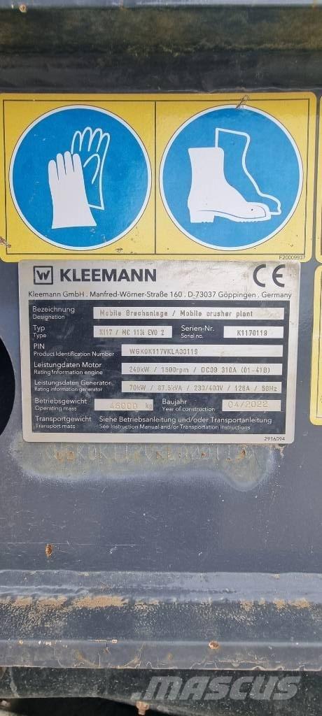 Kleemann MC110i Evo2 Britadeiras