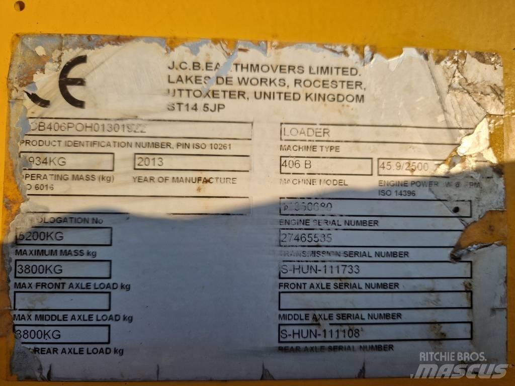 JCB 406 B Pás carregadoras de rodas