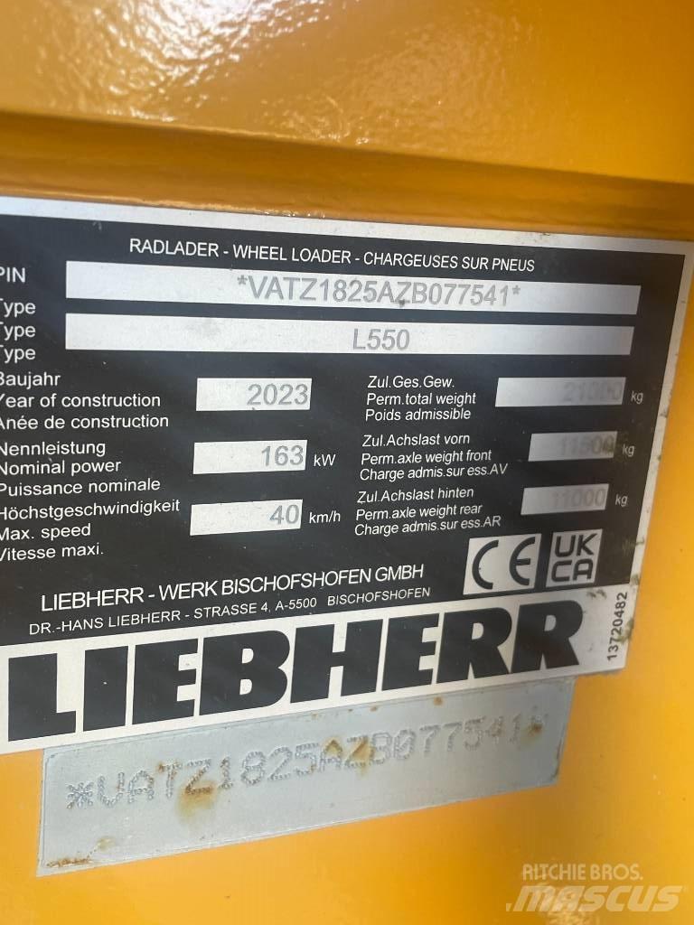 Liebherr L550XPower Pás carregadoras de rodas