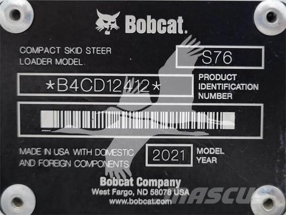 Bobcat S76 Carregadoras de direcção deslizante