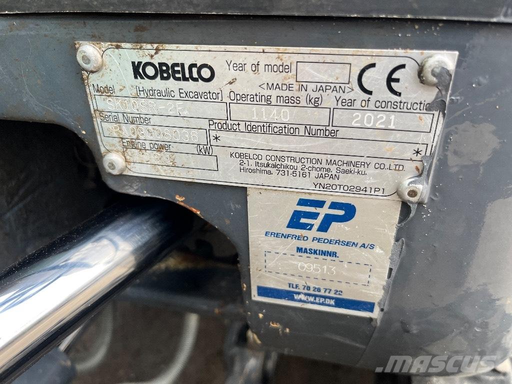 Kobelco SK10SR-2E Mini Escavadoras <7t