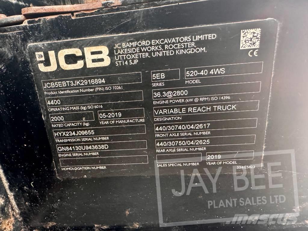 JCB 520-40 Manipuladores telescópicos