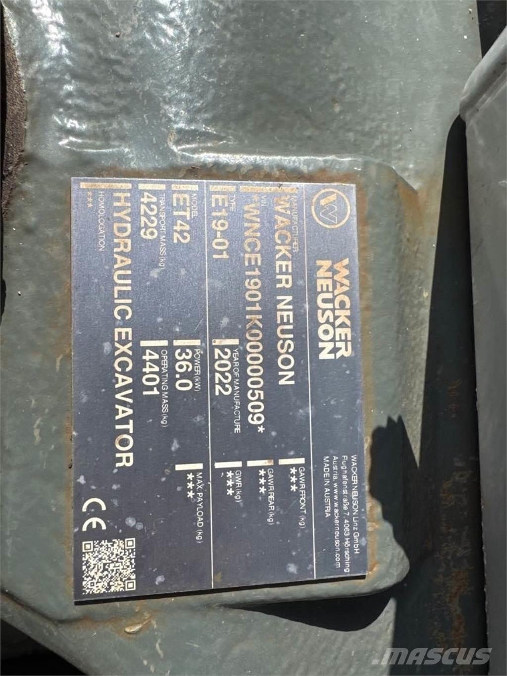 Wacker Neuson ET42 Escavadoras de rastos