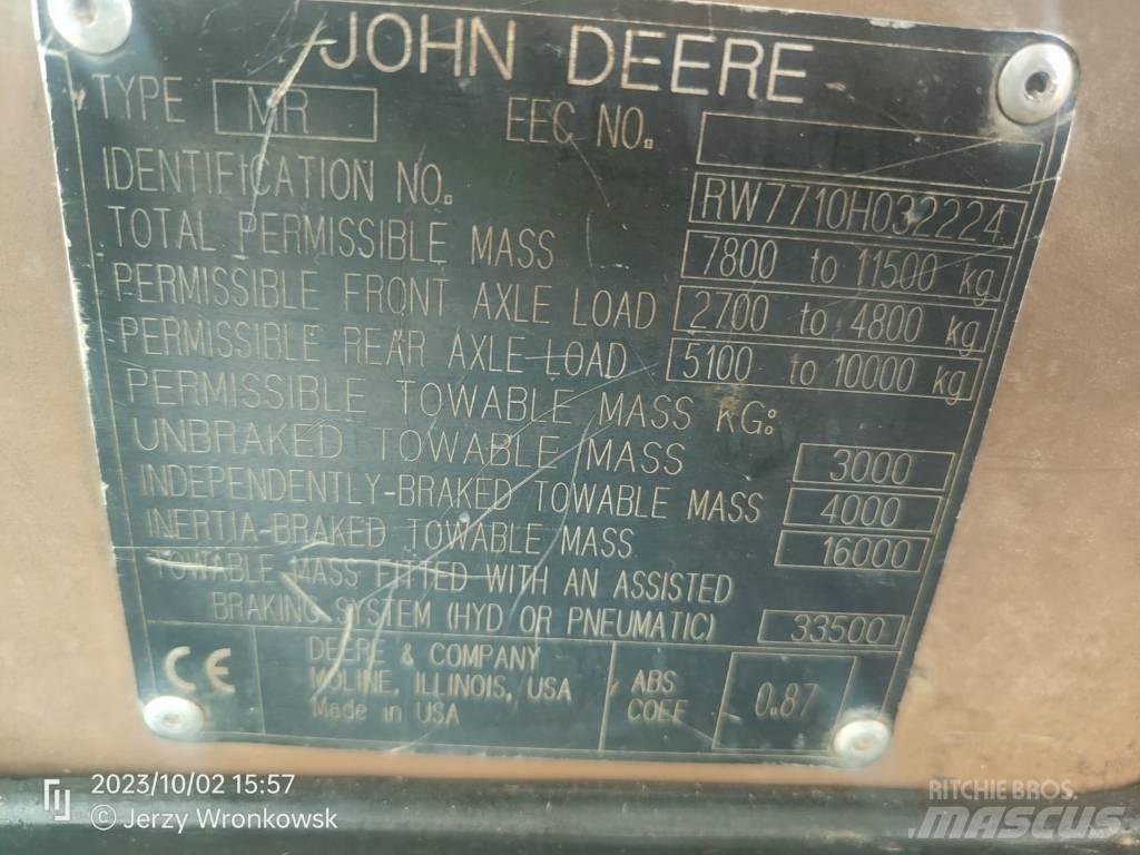 John Deere 7710 Tratores Agrícolas usados
