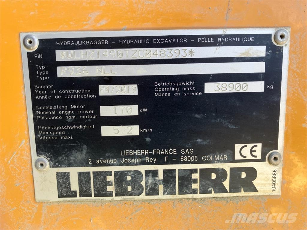 Liebherr R936 Escavadoras de rastos