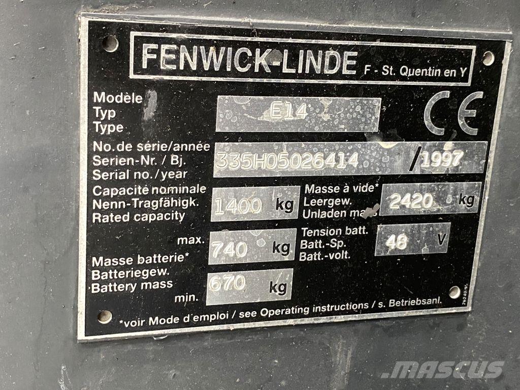 Linde E14 Empilhadores eléctricos