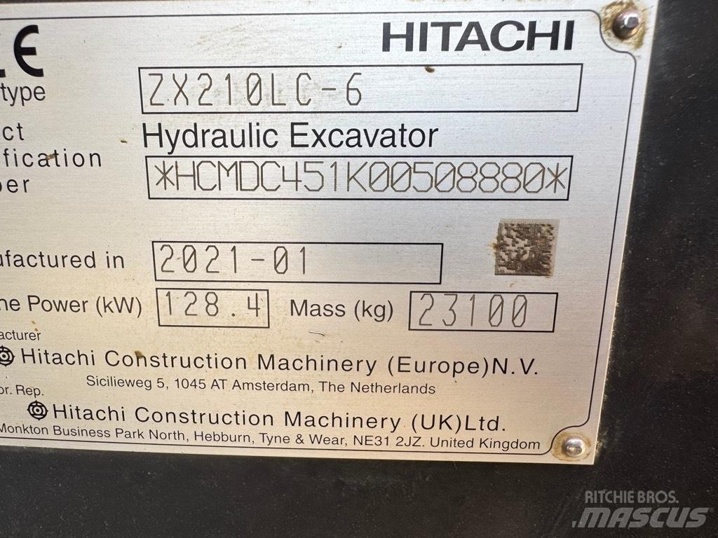 Hitachi ZX 210 LC-6 Escavadoras de rastos