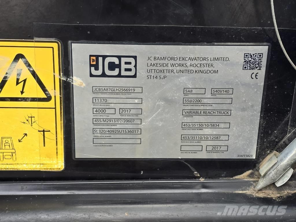 JCB 540-140 Manipuladores telescópicos