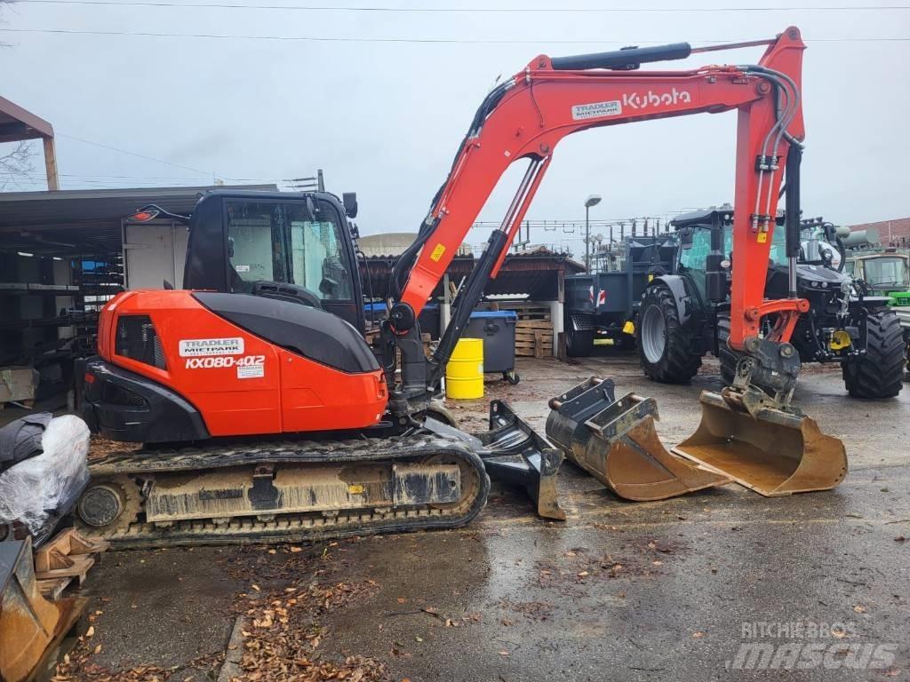 Kubota KX 080-4 Mini Escavadoras <7t