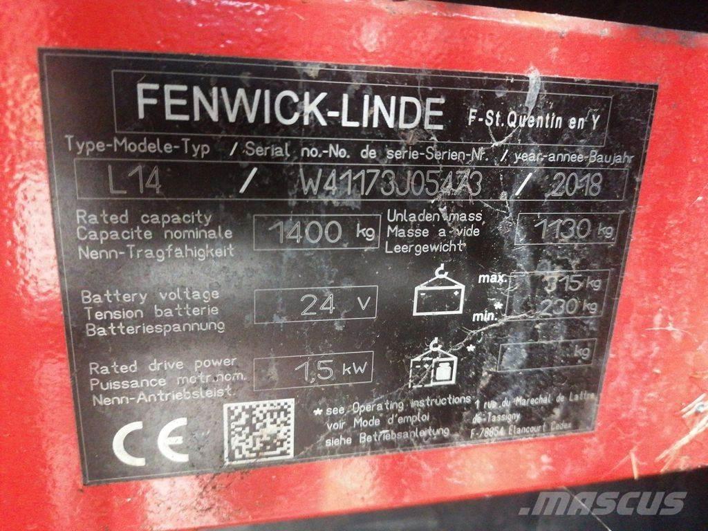 Linde L14 Empilhador para operador externo