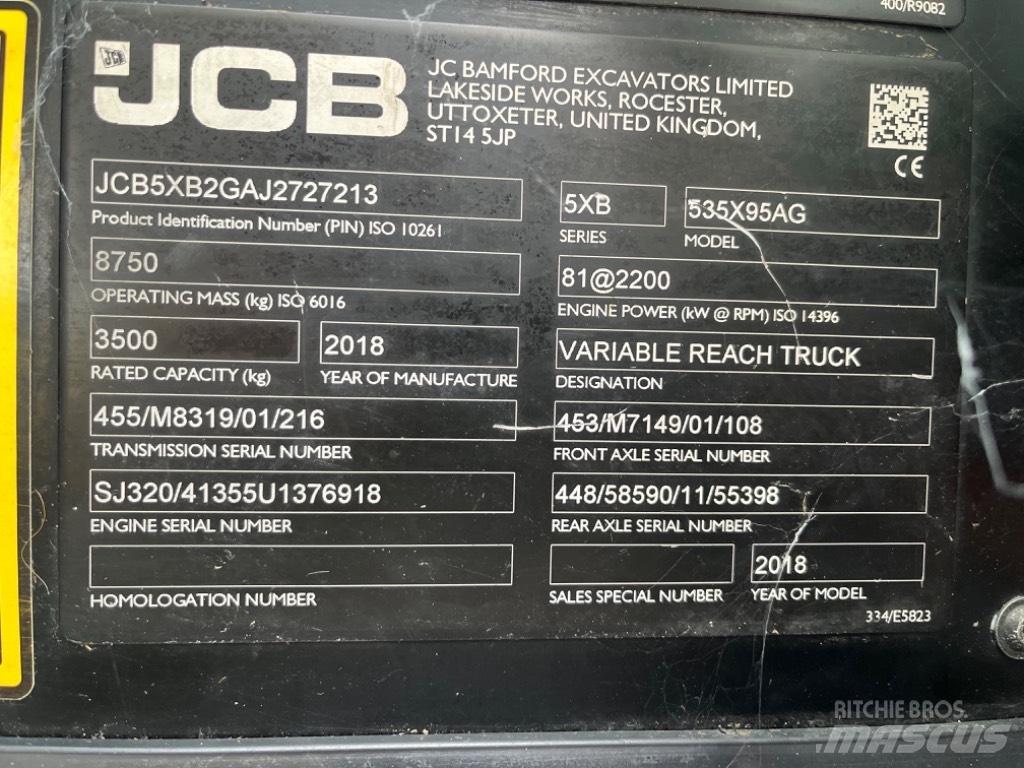JCB 535-95 Agri Telescópicas para Agricultura