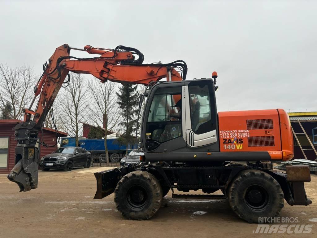Hitachi ZX 140 W-3 Escavadoras de rodas