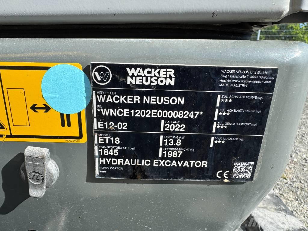Wacker Neuson ET18 Escavadoras de rastos