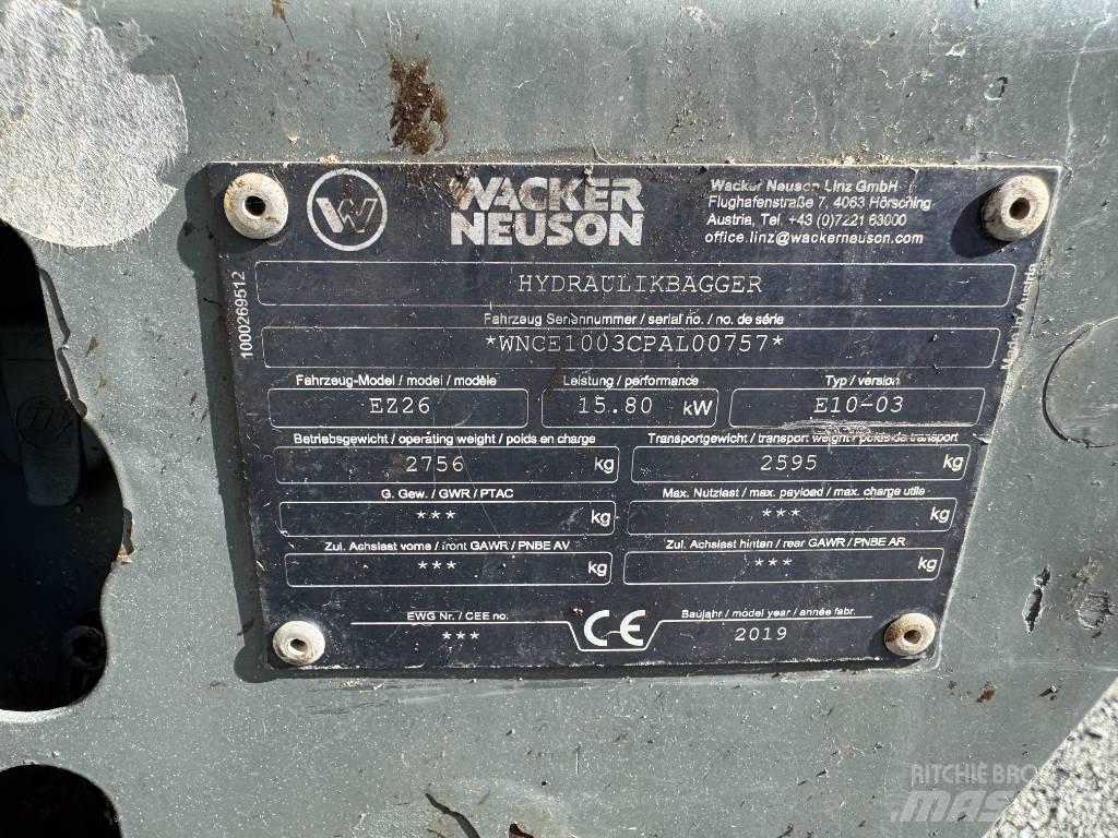Wacker Neuson EZ26 Escavadoras de rastos