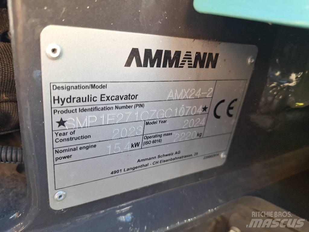 Ammann AMX24-2 Mini Escavadoras <7t