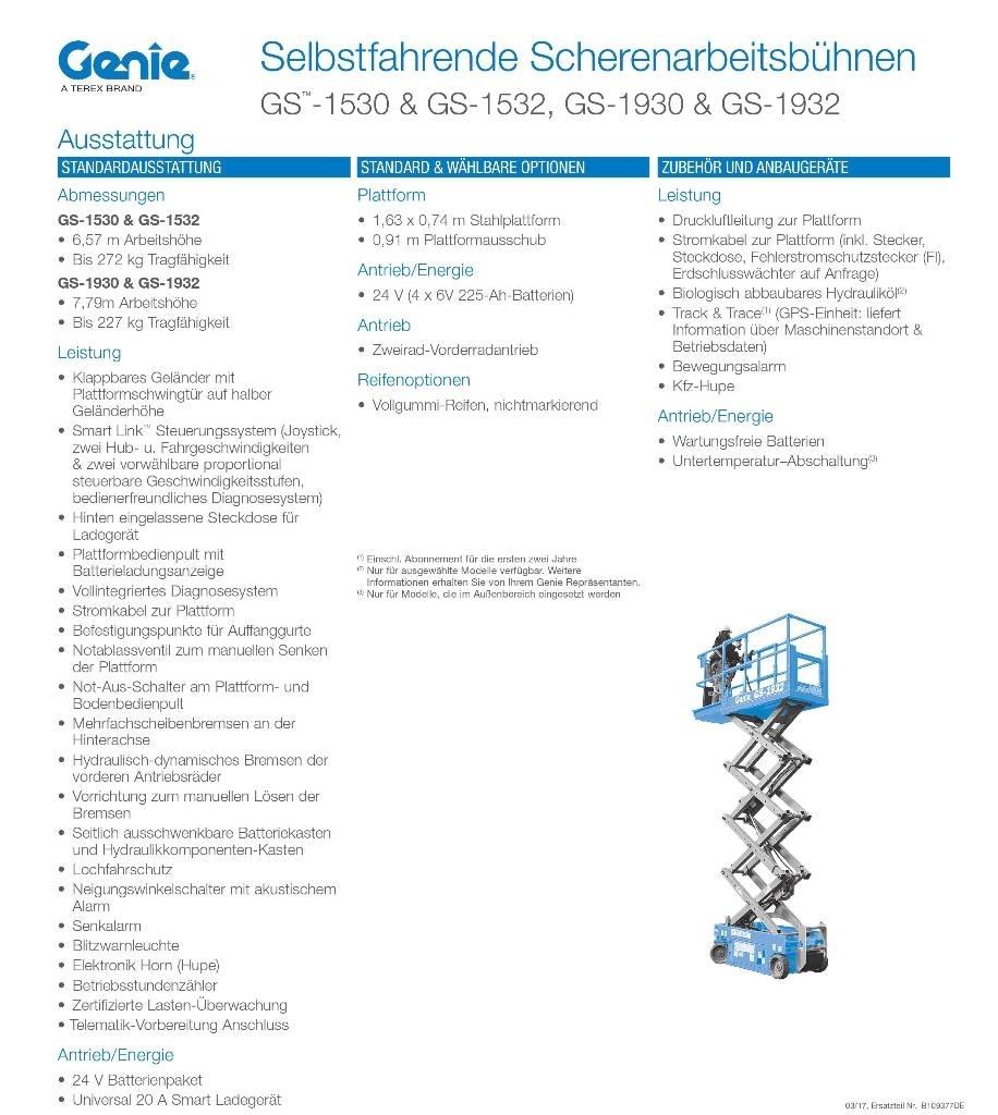 Genie GS1932e Elevadores de tesoura